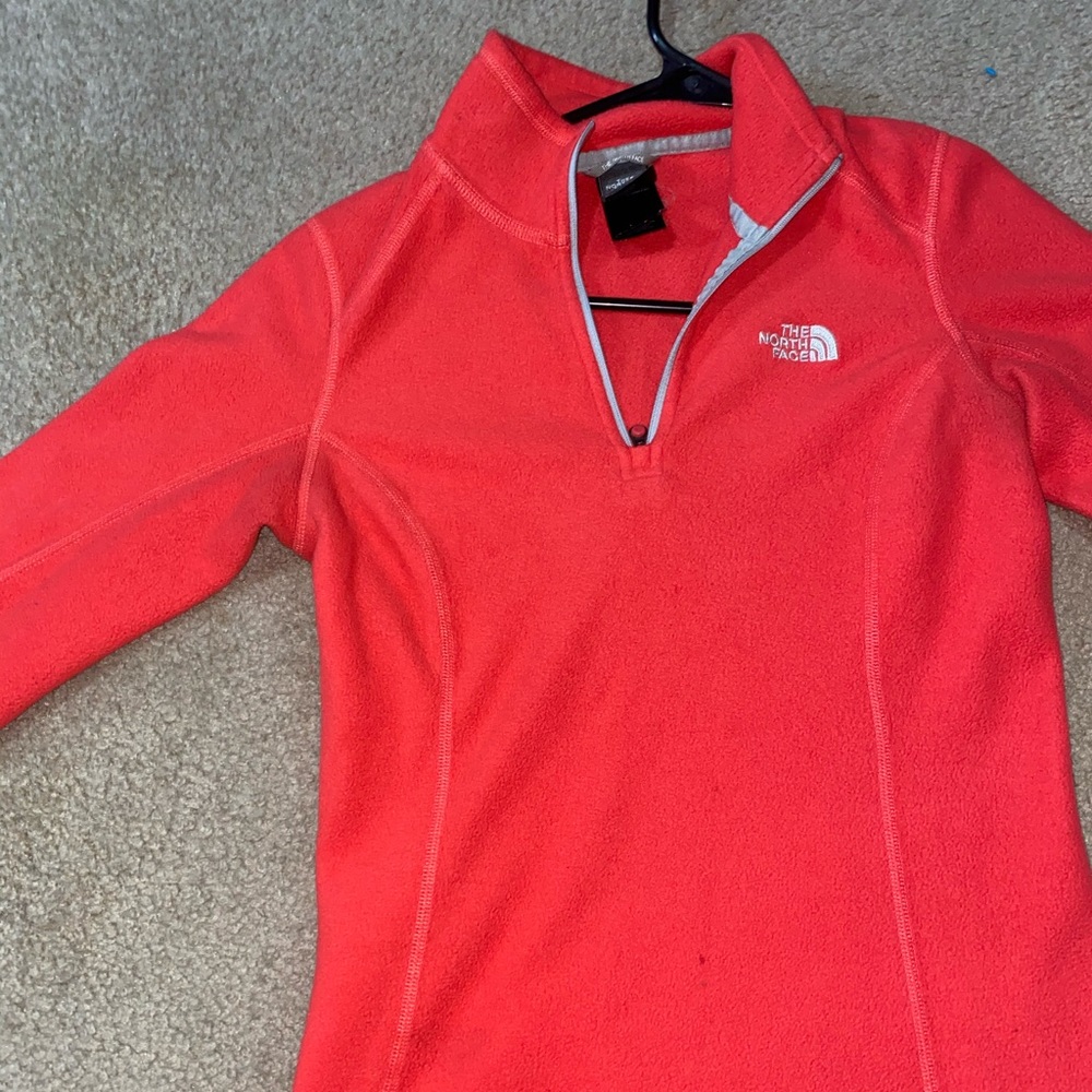 north face fuzzy jacket !